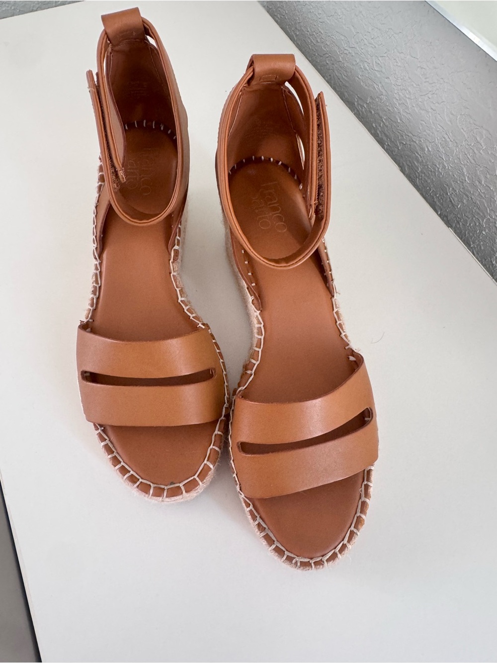 Franco Sarto tan wedges Sandals